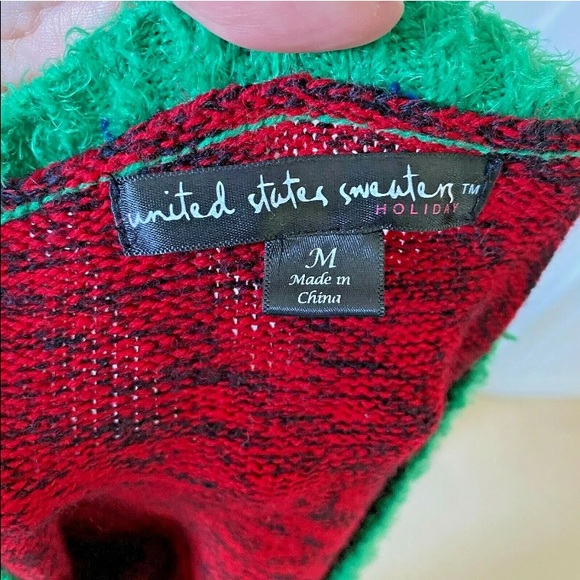 Womens United States Sweater Sz Medium Holiday Christmas Rudolf Ugly Sweater EUC - Picture 4 of 5